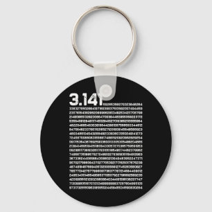 3.14 Pi Day Math Irrational Number Pi  Key Ring
