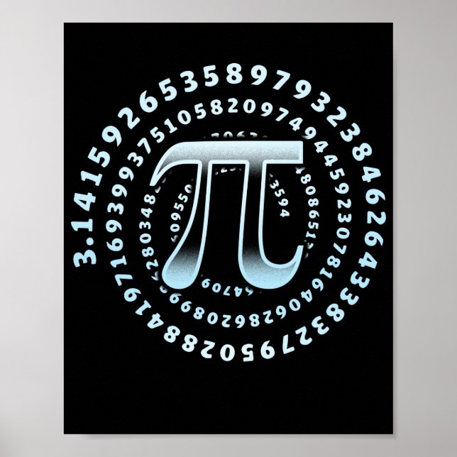 3.14 Pi Day Mathematics Physics Irrational Number Poster (Front)