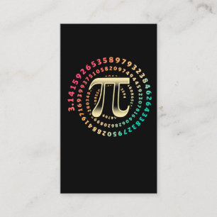 3.14 Pi Day Number Symbol Math Irrational Number P Business Card