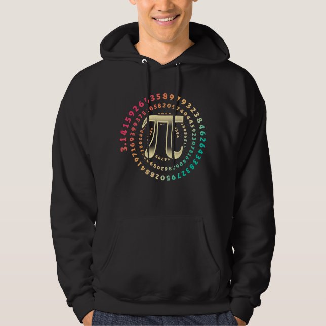 3.14 Pi Day Number Symbol Math Irrational Number P Hoodie (Front)