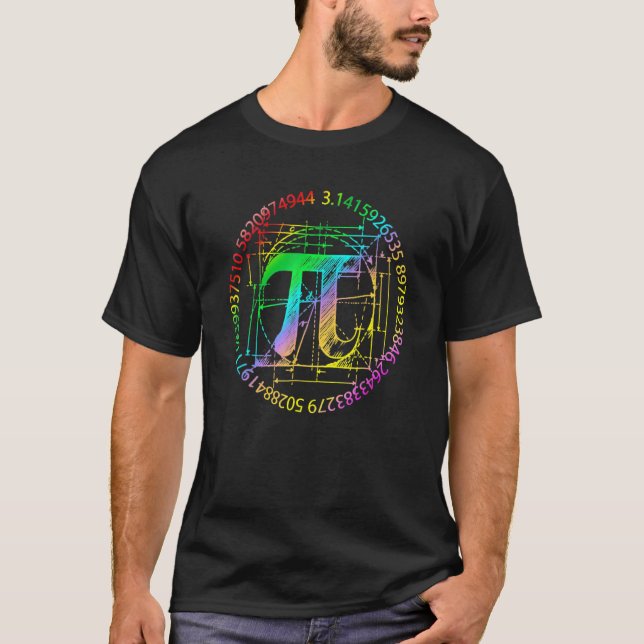 3 14 Pi Math Teacher Happy Pi Day T-Shirt (Front)