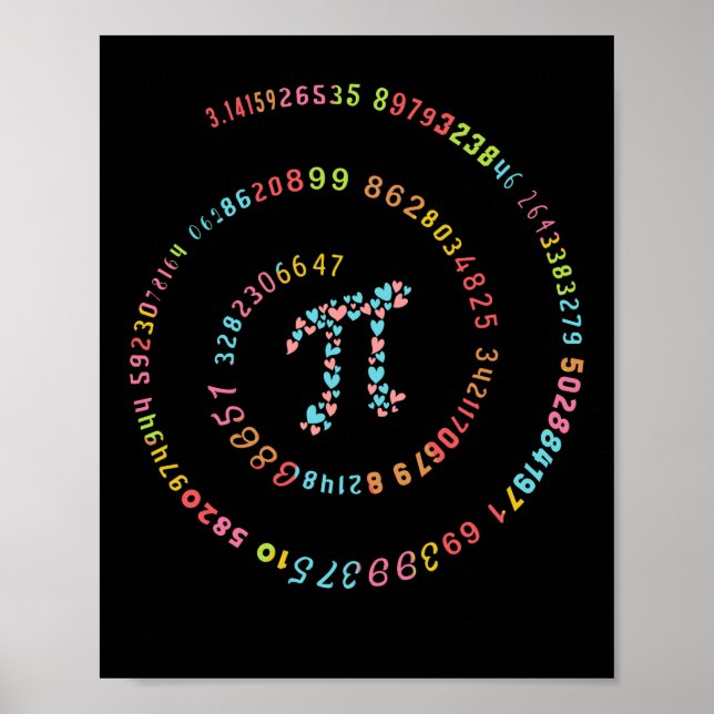 3.14 Pi Number Math Lover Poster (Front)