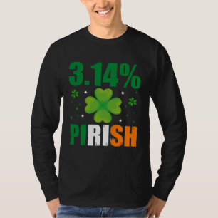 3 14 Pirish St Patrick s Math Geek Irish Math Tea T-Shirt