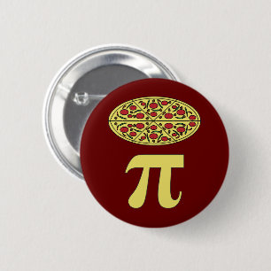 3.14 Pizza Pie Pi Pun Funny Math Joke 6 Cm Round Badge