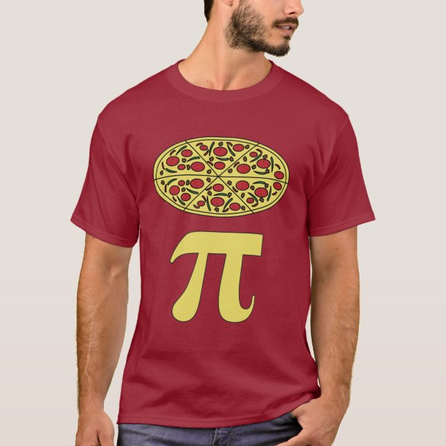 3.14 Pizza Pie Pi Pun Funny Math Joke T-Shirt (Front)