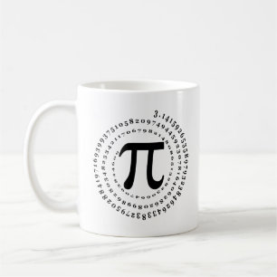 3.14 Spiral Number Math Science Pi Day Coffee Mug