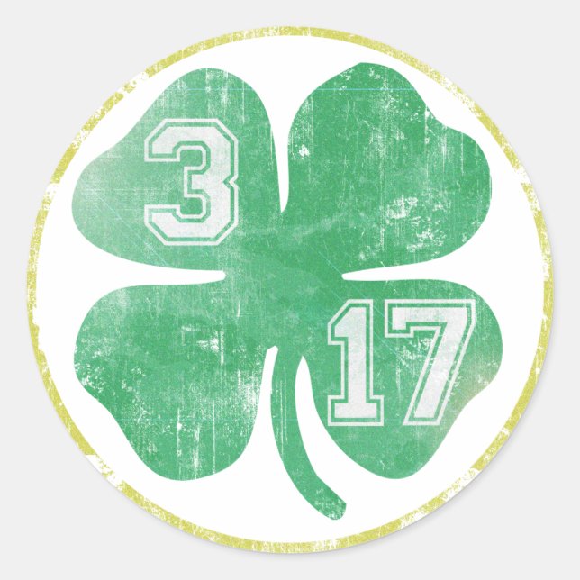 3 17 St Patricks Day Sticker (Front)