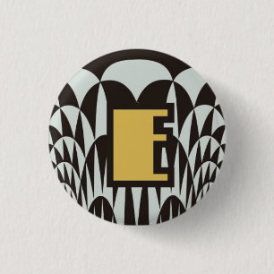 3.2cm Can batch [Art Deco] 3 Cm Round Badge