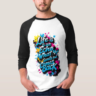 3/4 Eco de la Vida T-Shirt