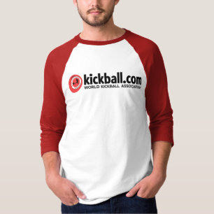 3/4 Sleeve Cotton T Shirt with Red Sleeves