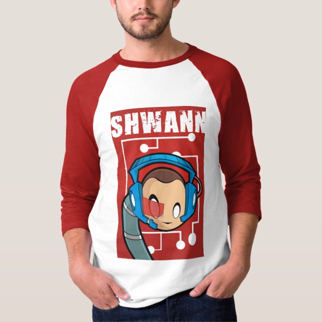 3/4-Sleeve SHWANN Jersey T-Shirt (Front)