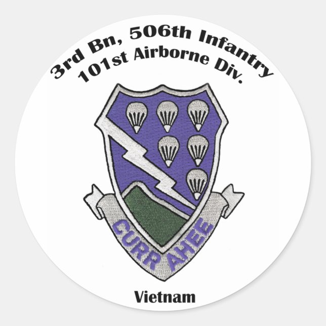 3-506th Stickers - Vietnam (Front)