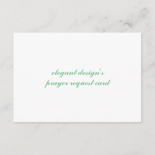 3.5"x5" rsvp invitation flat card  prayer request