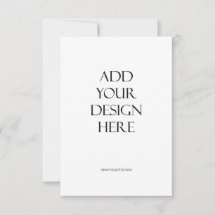 3.5"x5" Vertical Card without Back Design Printing