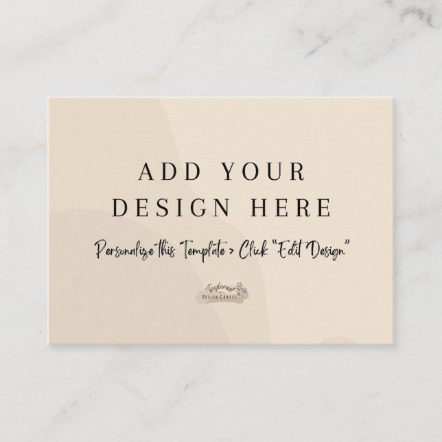 3.5" x 2.5" Neutral Enclosure Card (Front)