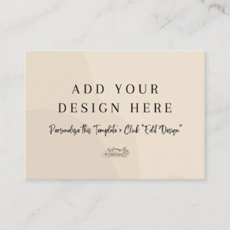 3.5" x 2.5" Neutral Enclosure Card