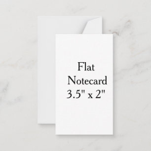 3.5" x 2" Squared Flat Note Card
