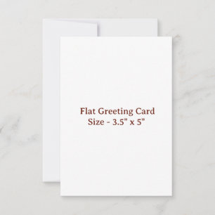 3.5" x 5" Flat Greeting Card