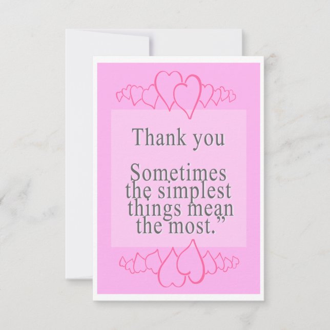 3.5" x 5" Flat thank you Card (Front)