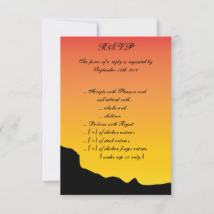 3.5 x 5 R.S.V.P Desert Mountain Sunset Invitation