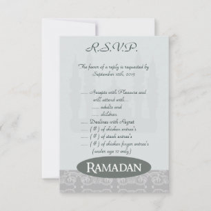 3.5 x 5 R.S.V.P Soft Blue Islamic Rama Invitation