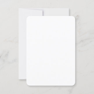 3.5" x 5" Rounded Corners Wedding Thank You Card
