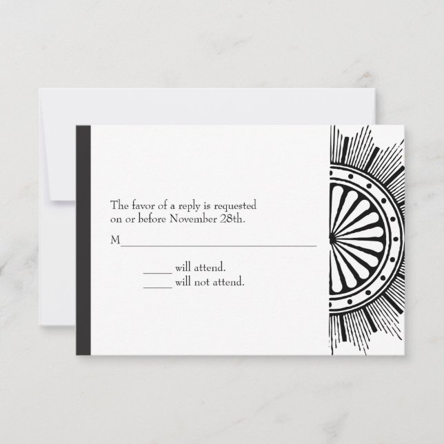 3.5x5 Art Deco Response Card (Front)
