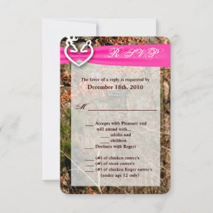 3.5x5 R.S.V.P. Card Deer Couple Doe Buck Camo