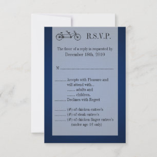 3.5x5 R.S.V.P. Card Navy Double Bike