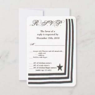 3.5x5 R.S.V.P. Card Navy Summer Dress Whites Unifo