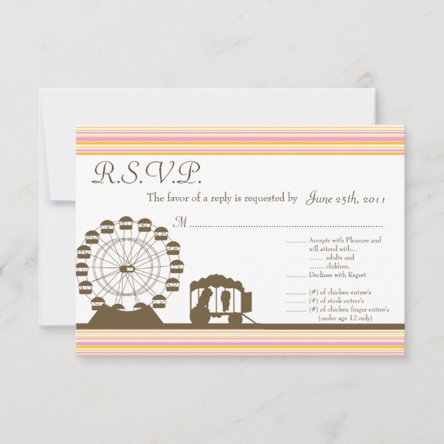 3.5x5 R.S.V.P Reply Card Carnival (Front)