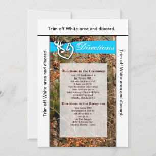 3.5x6 Directions Card Deer Couple Doe Buck Camo