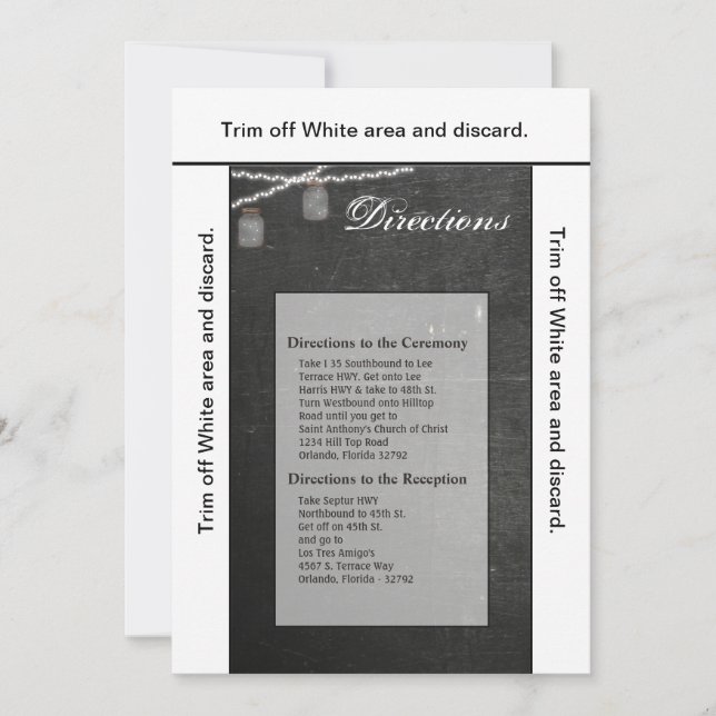 3.5x6 Directions Card Mason Jar String Lights (Front)