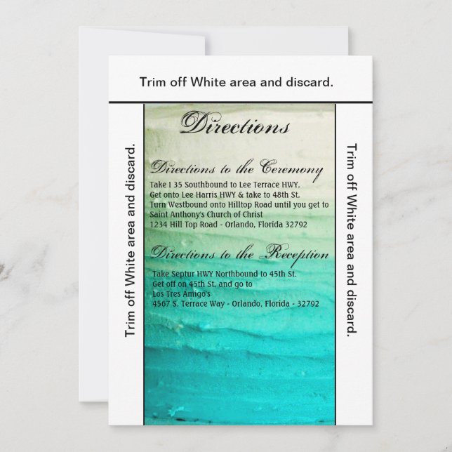 3.5x6 Directions Card Ombre Frosting Blue (Front)