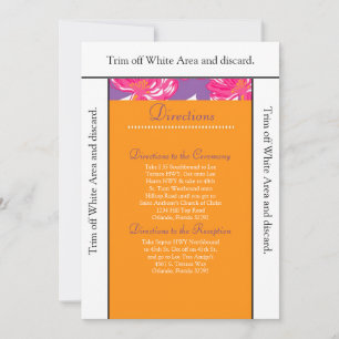 3.5x6 Directions Card Orange and Purple Banner