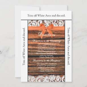 3.5x6 Directions Card Wooden & Lace