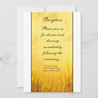 3.5x7 Reception Card Country Hay Sunset