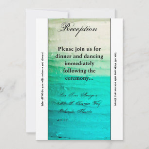 3.5x7 Reception Card Ombre Blue Frosting