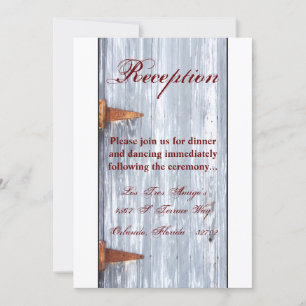 3.5x7 Reception Card White Wash Wood Barn Door Cou