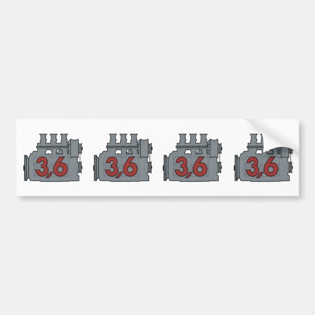 3,6 engine decal (Front)
