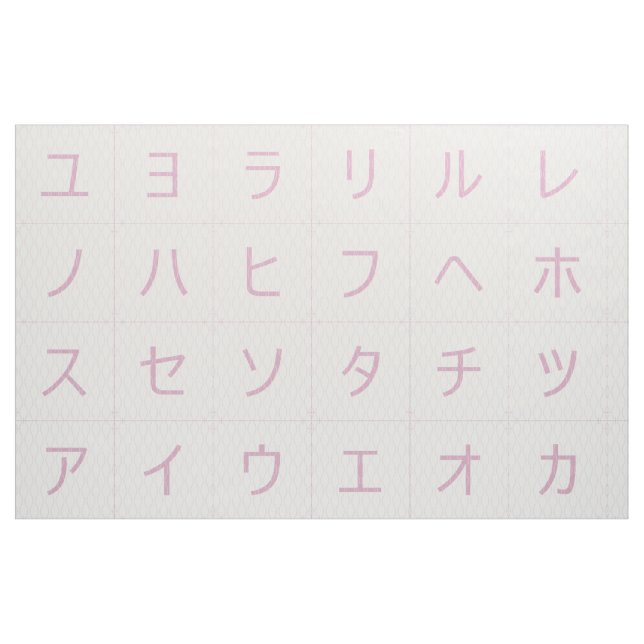 3.75" Katakana Baby Blocks Faces Pink Tatewaku Fabric (Fat Quarter)