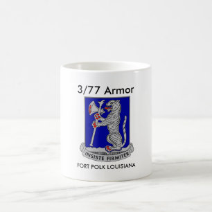 3/77 Armour Fort Polk Louisiana Coffee Cup