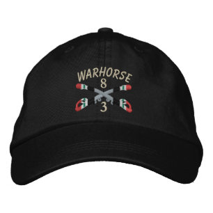 3-8th Cavalry Iraq Crossed Sabres Embroidered Hat
