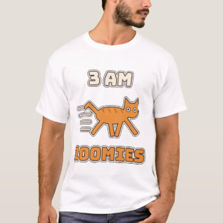 3 AM Zoomies Funny Chaotic Cat T-Shirt
