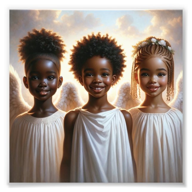 3 Angel Kidz Premium Satin Photo Paper Print (Front)
