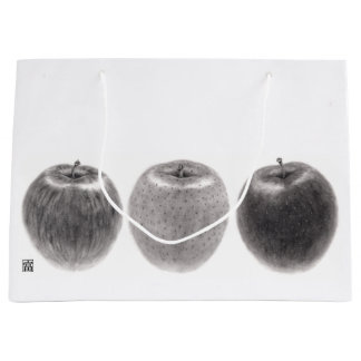 3 apples side by side large gift bag