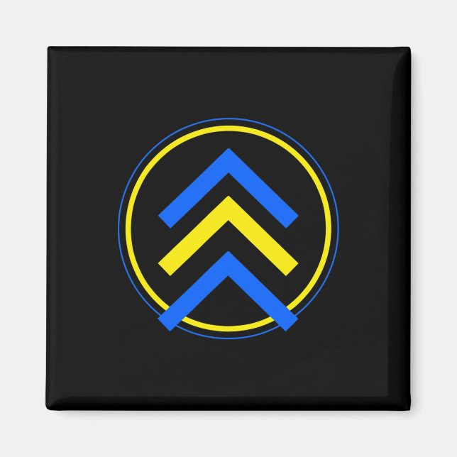 3 Arrow Logo Down Syndrome  Magnet (Front)