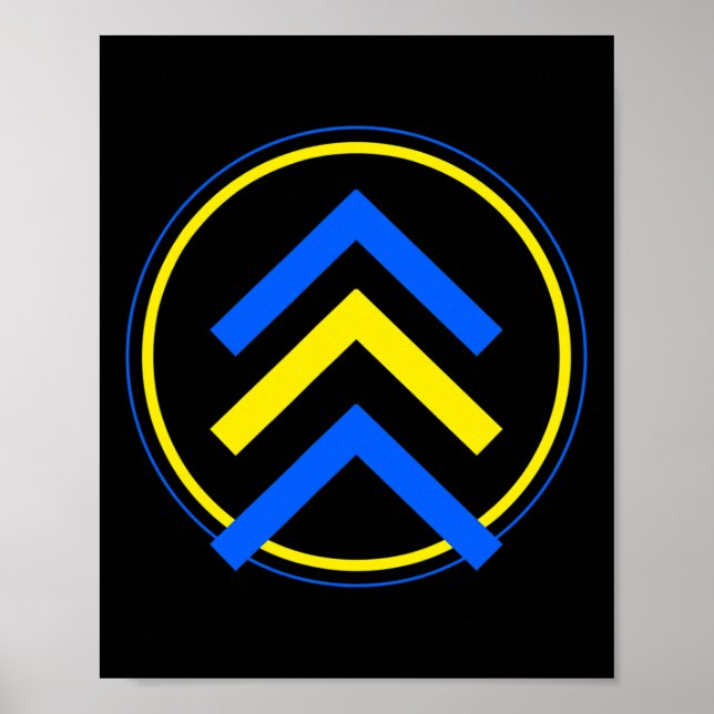 3 Arrow Logo Down Syndrome  Poster (Front)