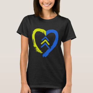 3 Arrows Heart Love Down Syndrome Awareness T-Shirt