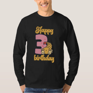 3 Baby Birthday One Wild Lion Animals Celebration T-Shirt